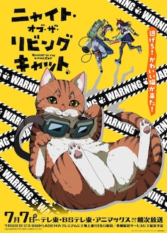 TVアニメ「ニャイト・オブ・ザ・リビングキャット」メインビジュアル