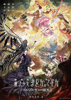 「劇場版 魔法少女まどか☆マギカ〈ワルプルギスの廻天〉」キービジュアル (c)Magica Quartet/Aniplex,Madoka Project